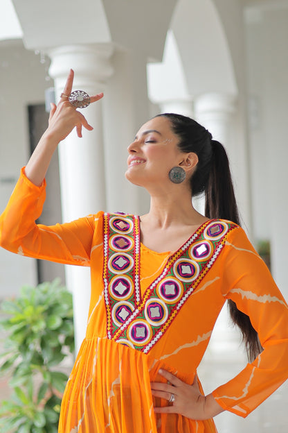 Kutchi Style Leherya long kurti -one size - SuratHausBerlin 