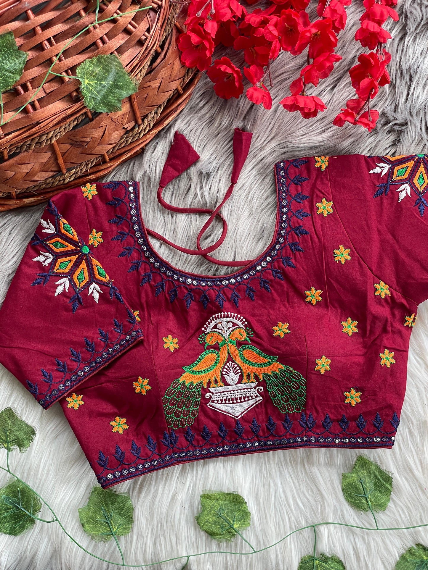 Heavy Embroidery ready stitch Blouse