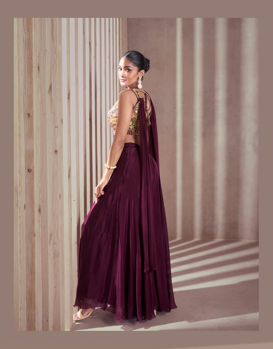 Designer Indo western outfit for wedding season