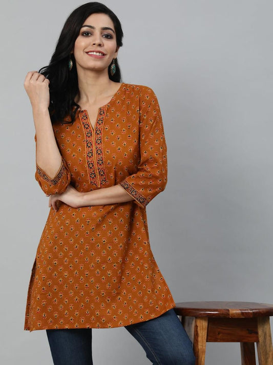 Cotton printed short Tunica