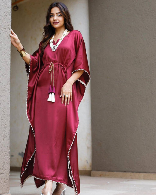 Stylish Satin Kaftan
