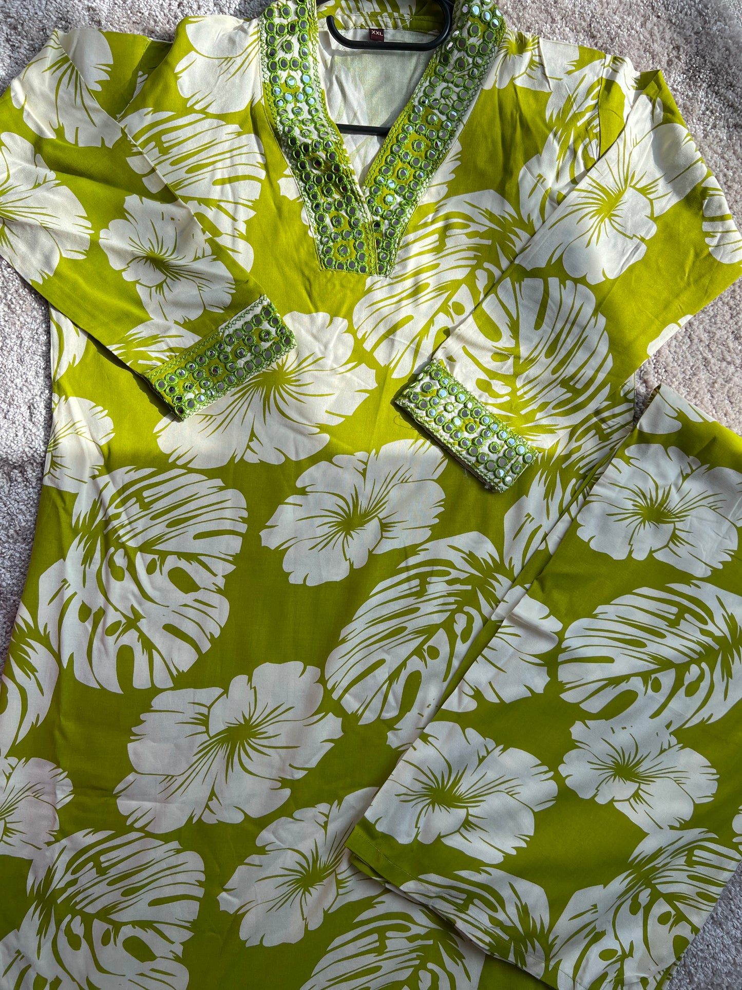 Heavy Rayon parrot Summer coord set - SuratHausBerlin 