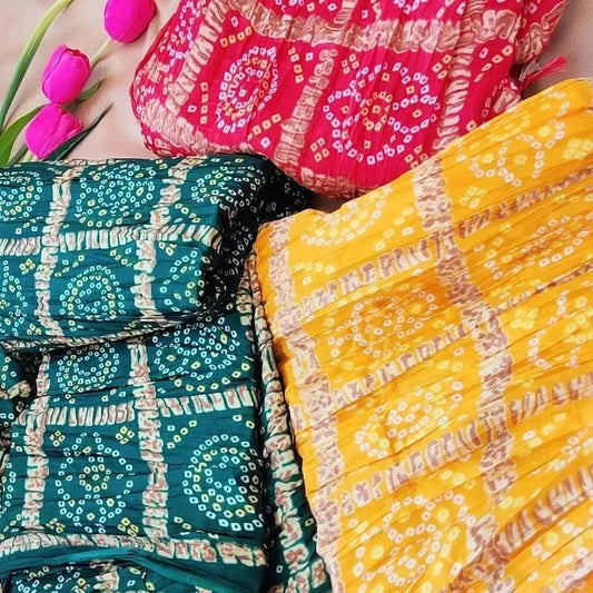 Bandhani Printed Chinon Dupatta