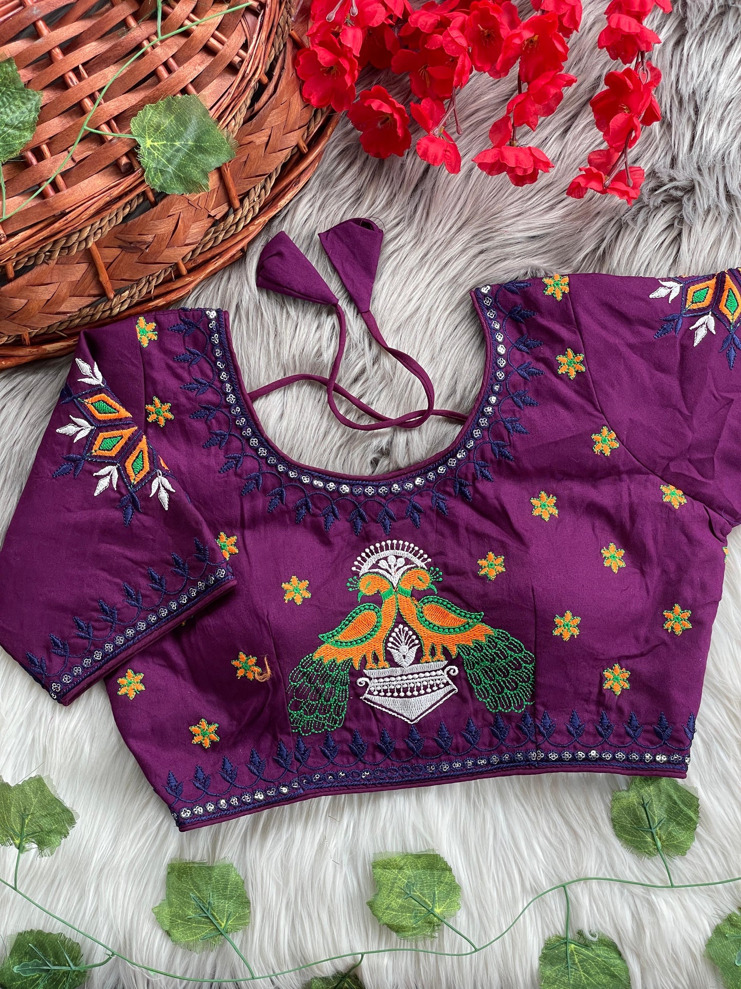 Heavy Embroidery ready stitch Blouse