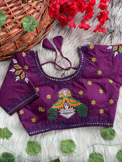 Heavy Embroidery ready stitch Blouse