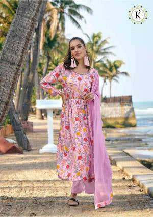 Floral Muslin Kurti set by Kalki Fashion