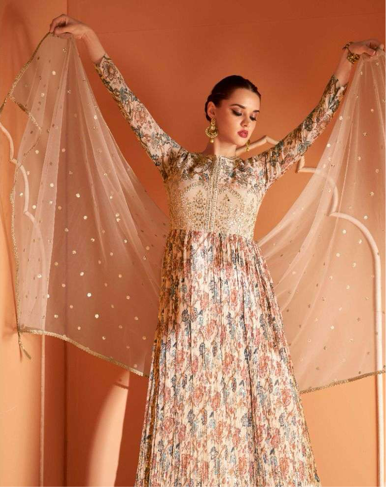 Designer Sayuri Gown set in real Georgette