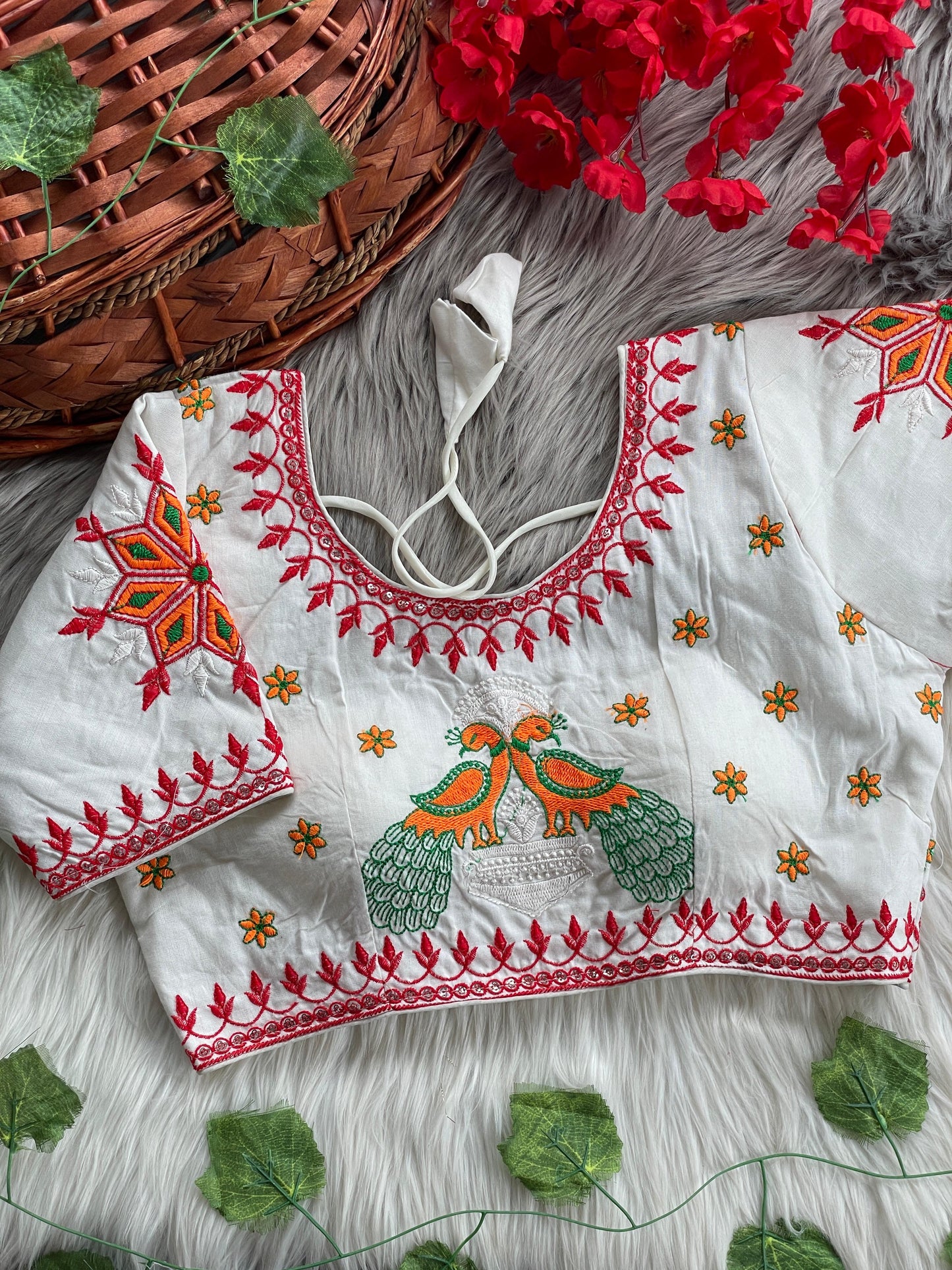 Heavy Embroidery ready stitch Blouse