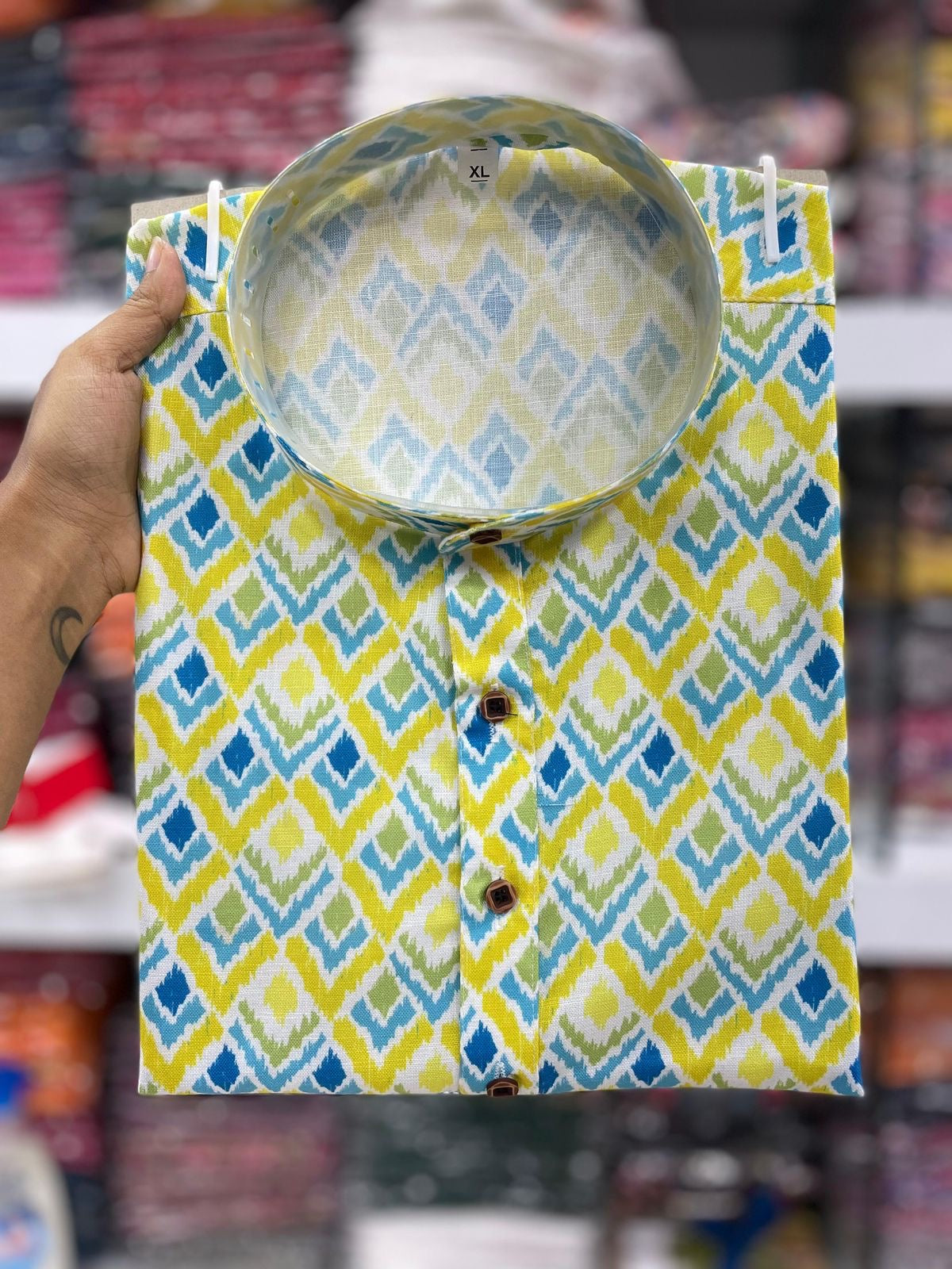 COTTON PRINTED MEN KURTA - SuratHausBerlin 