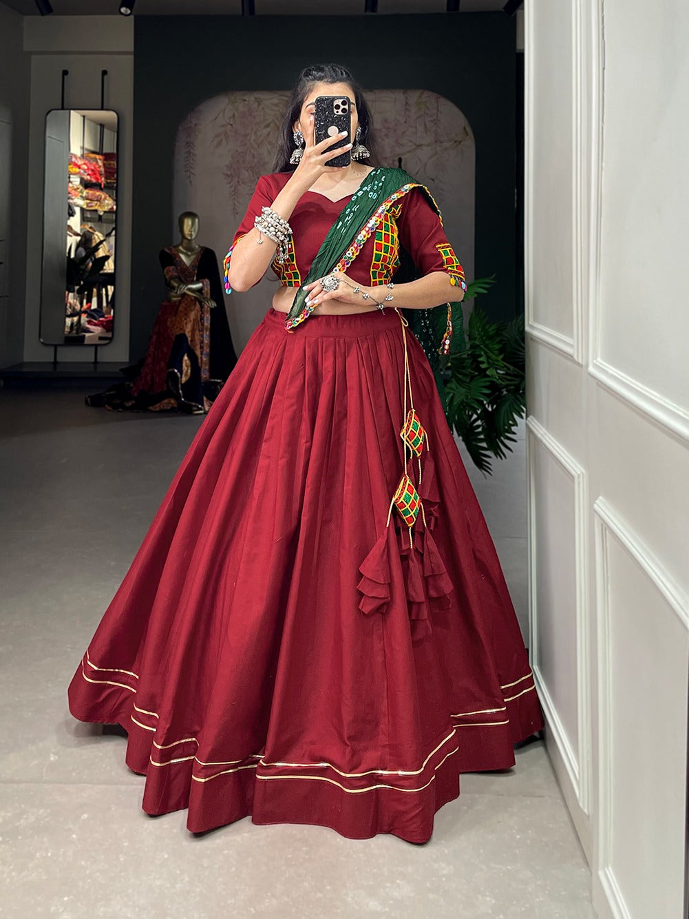 Pure cotton chaniya choli - full stitched
