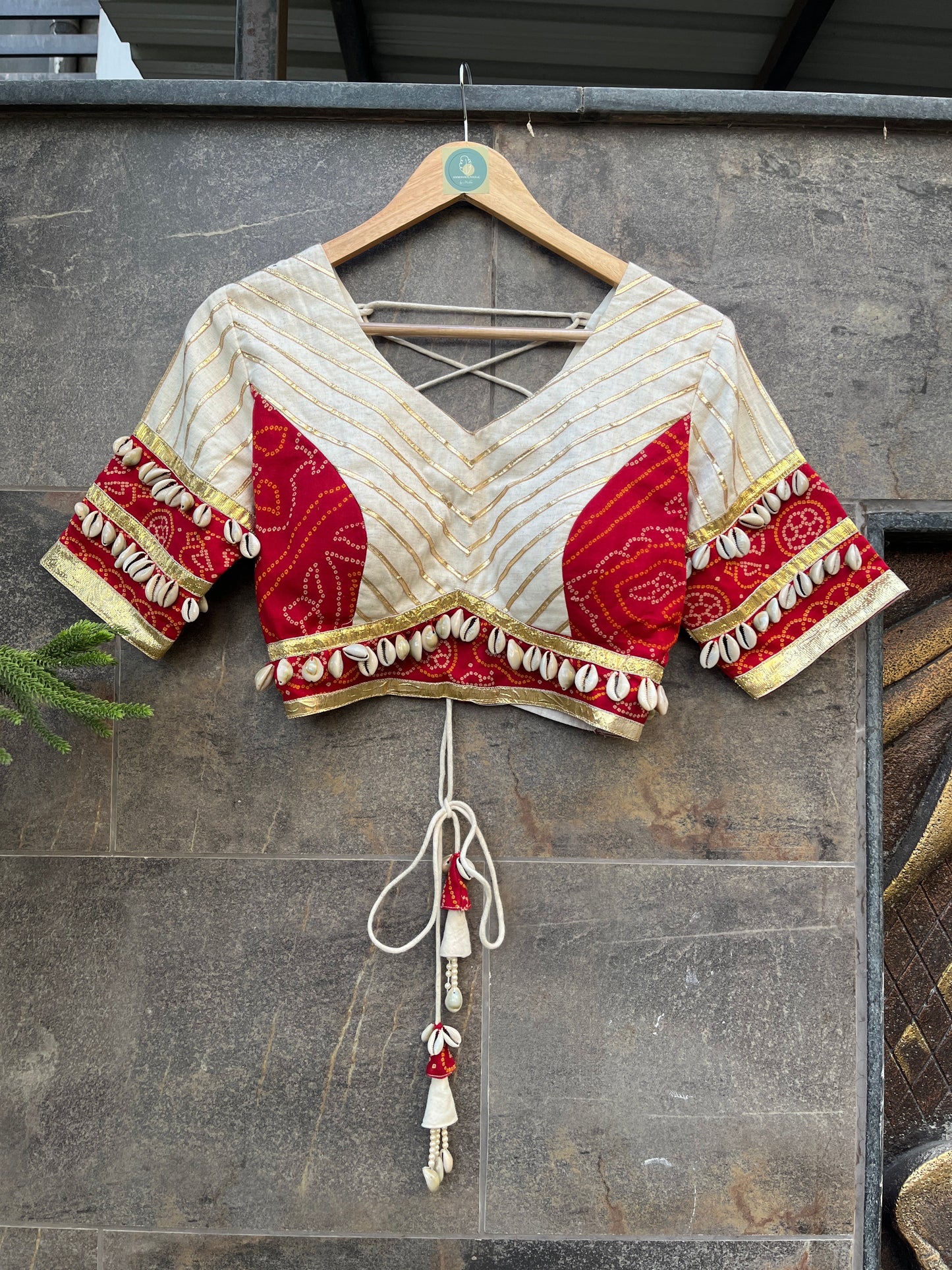 RED BANDHANI CHANIYA CHOLI - Handmadeaholic
