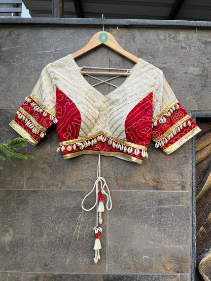 RED BANDHANI CHANIYA CHOLI - Handmadeaholic