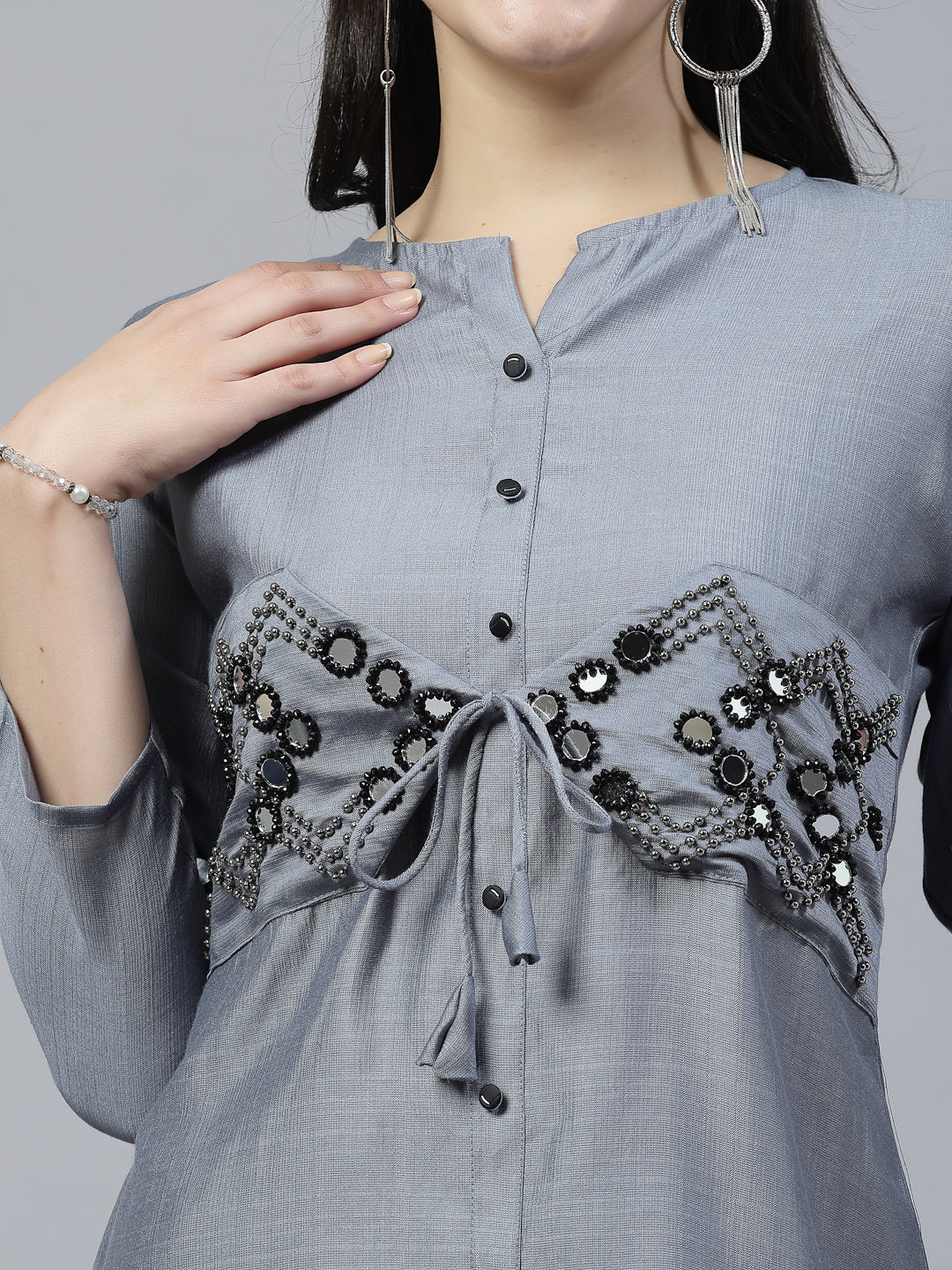 Grey Colour Co-Ord Set