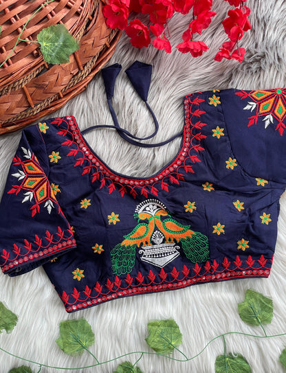 Heavy Embroidery ready stitch Blouse