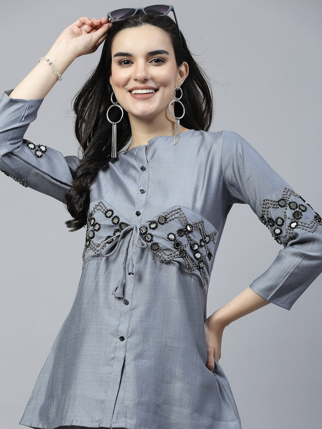 Grey Colour Co-Ord Set