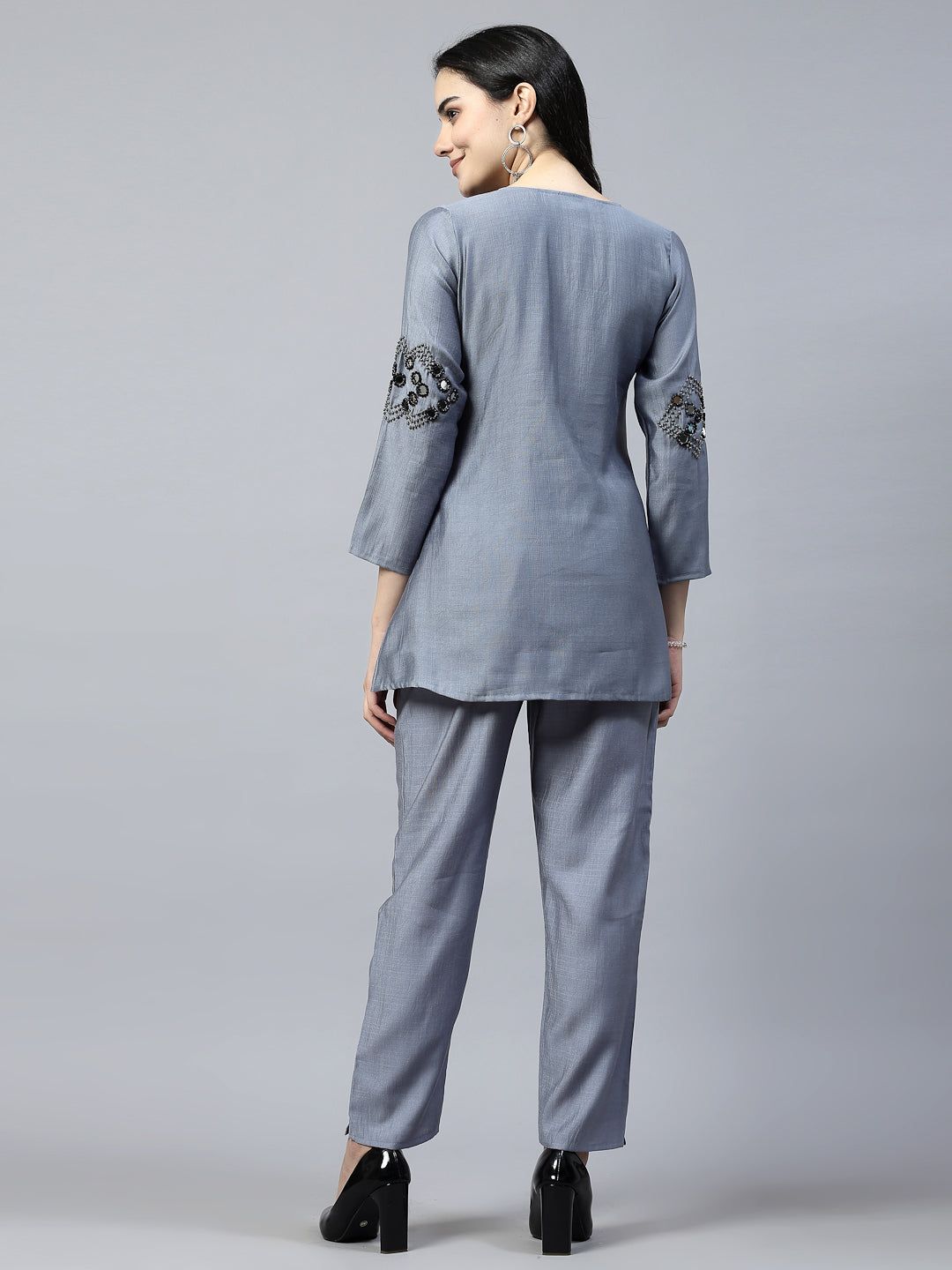 Grey Colour Co-Ord Set