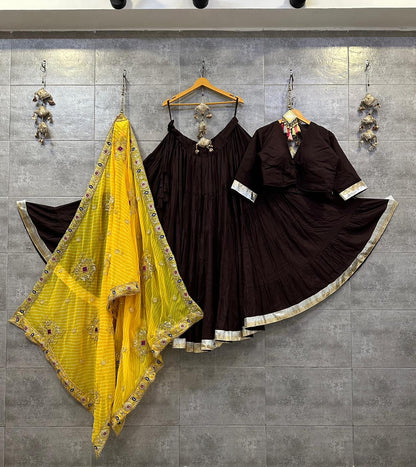 Cotton Chaniya Choli 12mtr Full flair in Pure Cotton