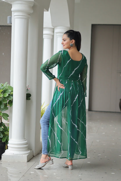 Kutchi Style Leherya long kurti -one size - SuratHausBerlin 