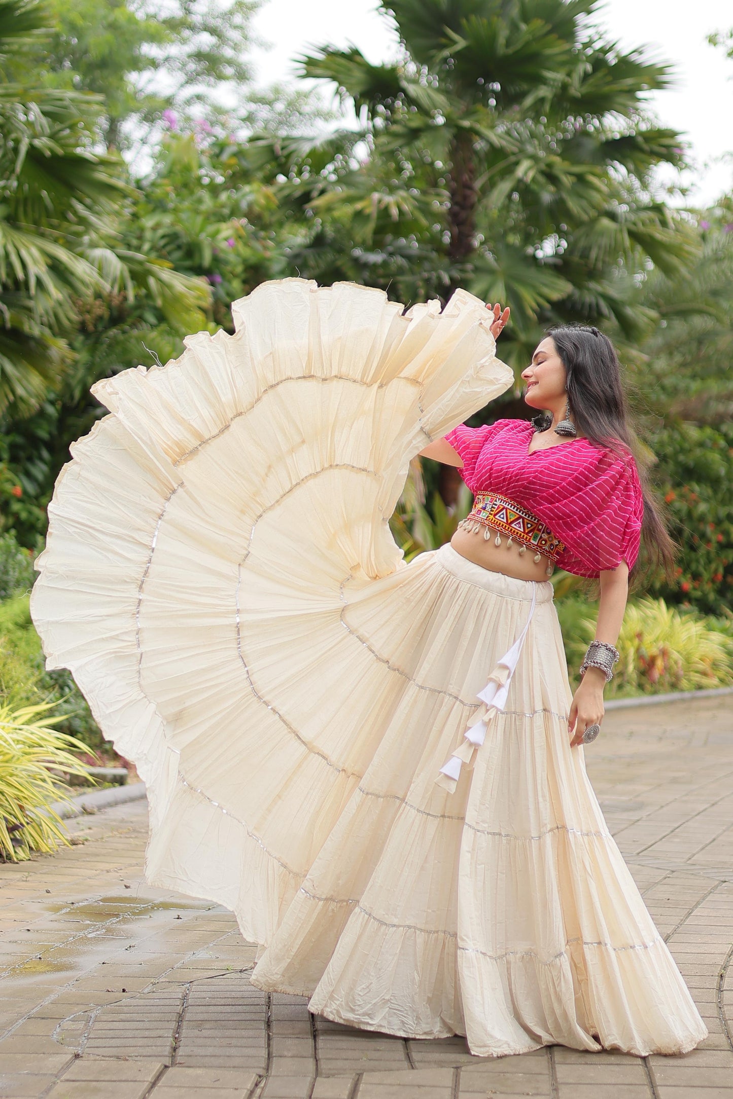 Designer 12mtr Flair Cotton Lehenga Choli