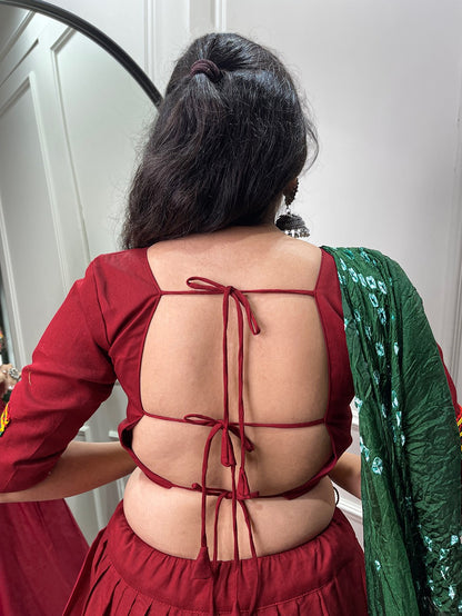 Pure cotton chaniya choli - full stitched