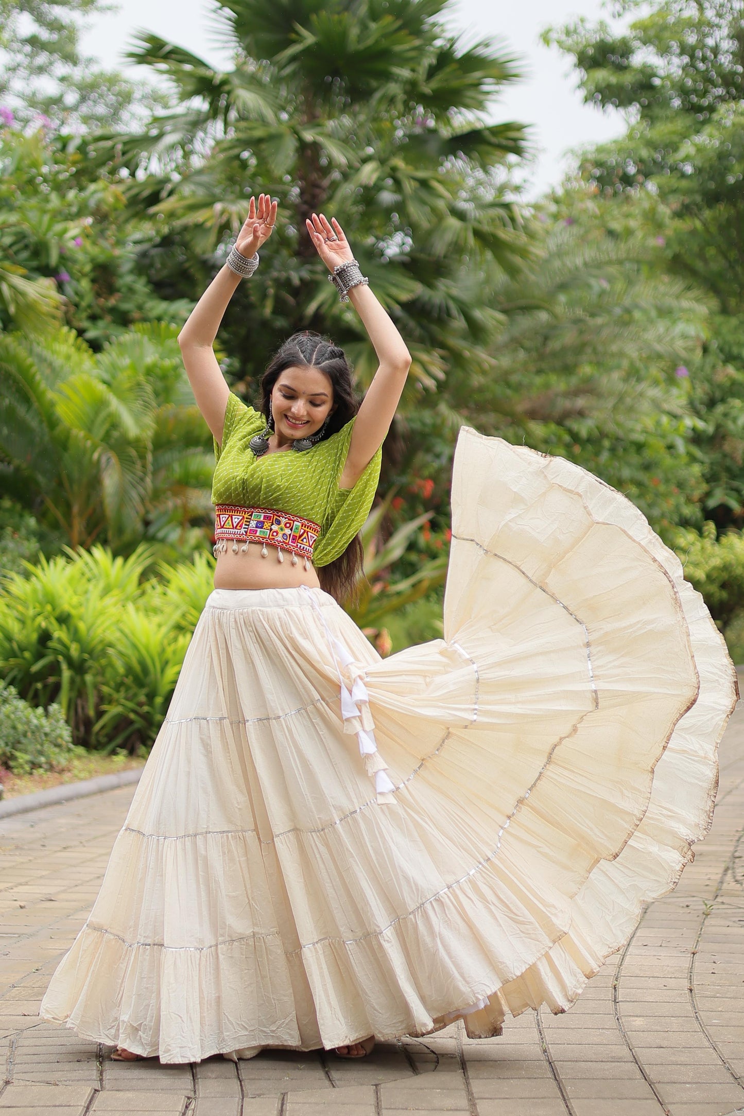Designer 12mtr Flair Cotton Lehenga Choli