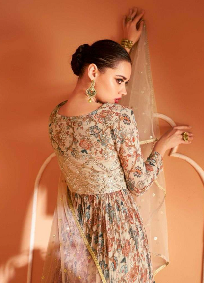 Designer Sayuri Gown set in real Georgette