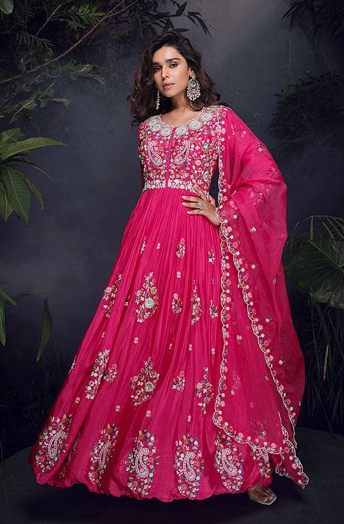 Sayuri Designer Gown Dupatta set - SuratHausBerlin 