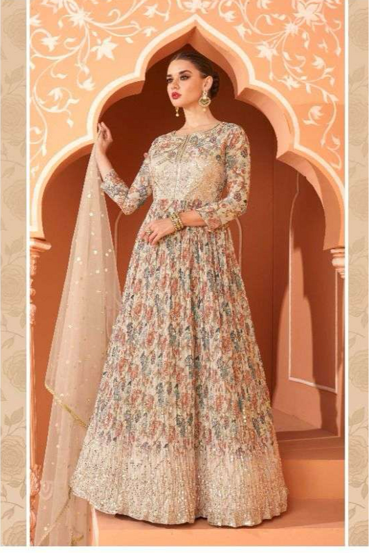 Designer Sayuri Gown set in real Georgette