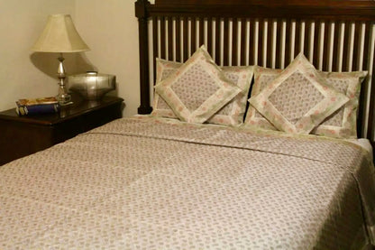 Banarasi Silk Bedsheet Pillow set of 5pc