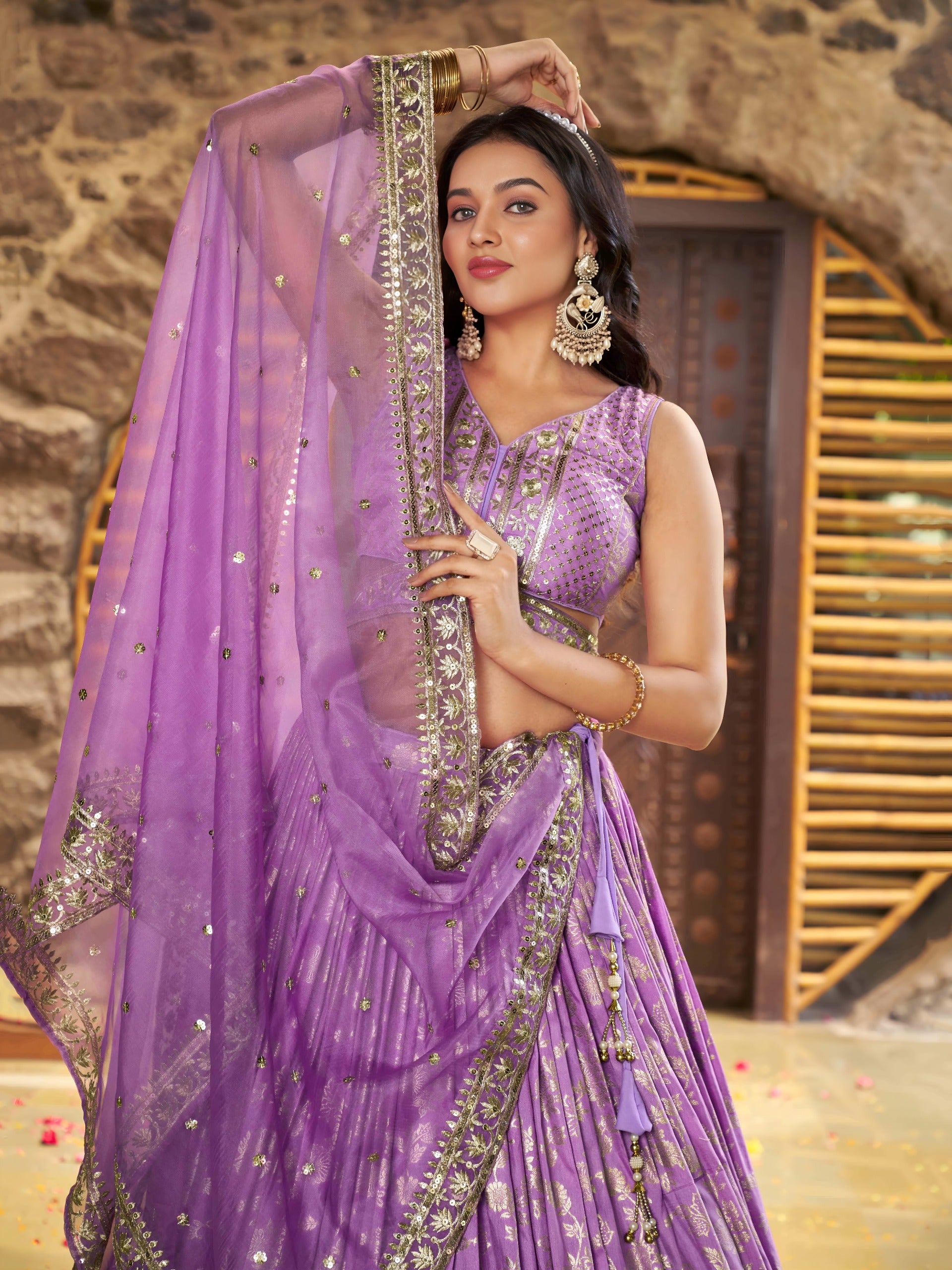 Festive Dola silk lehenga - SuratHausBerlin 